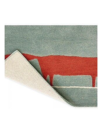 Tapis enfant fait à la main en laine MR FOX