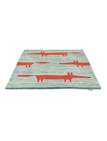 Tapis enfant fait à la main en laine MR FOX