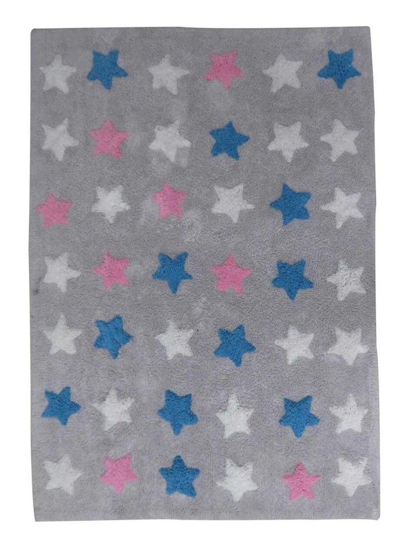 Tapis enfant fait main en coton CETOIL Multicolore - Kiabi