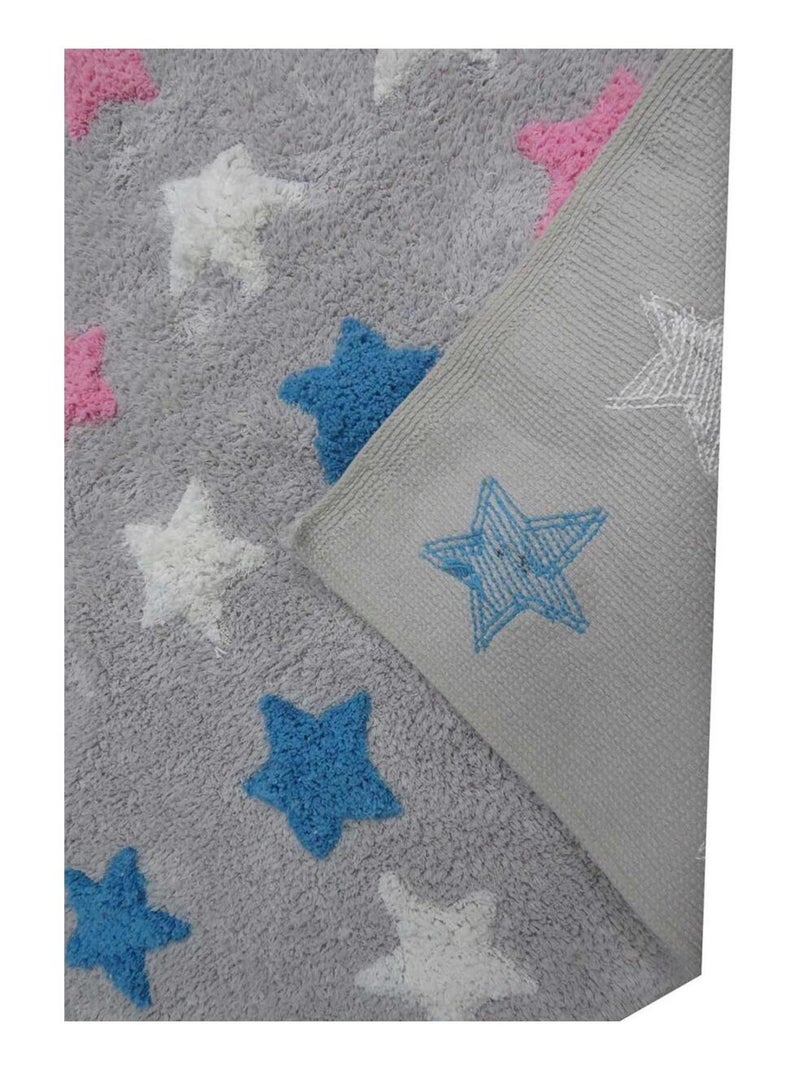 Tapis enfant fait main en coton CETOIL Multicolore - Kiabi