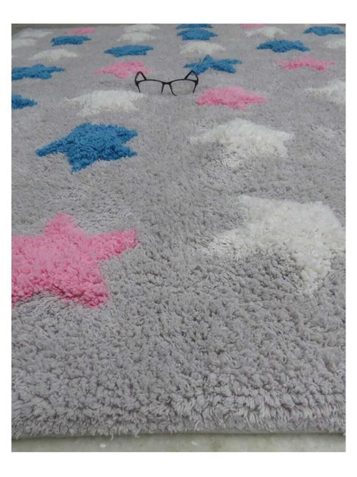 Tapis enfant fait main en coton CETOIL - Kiabi