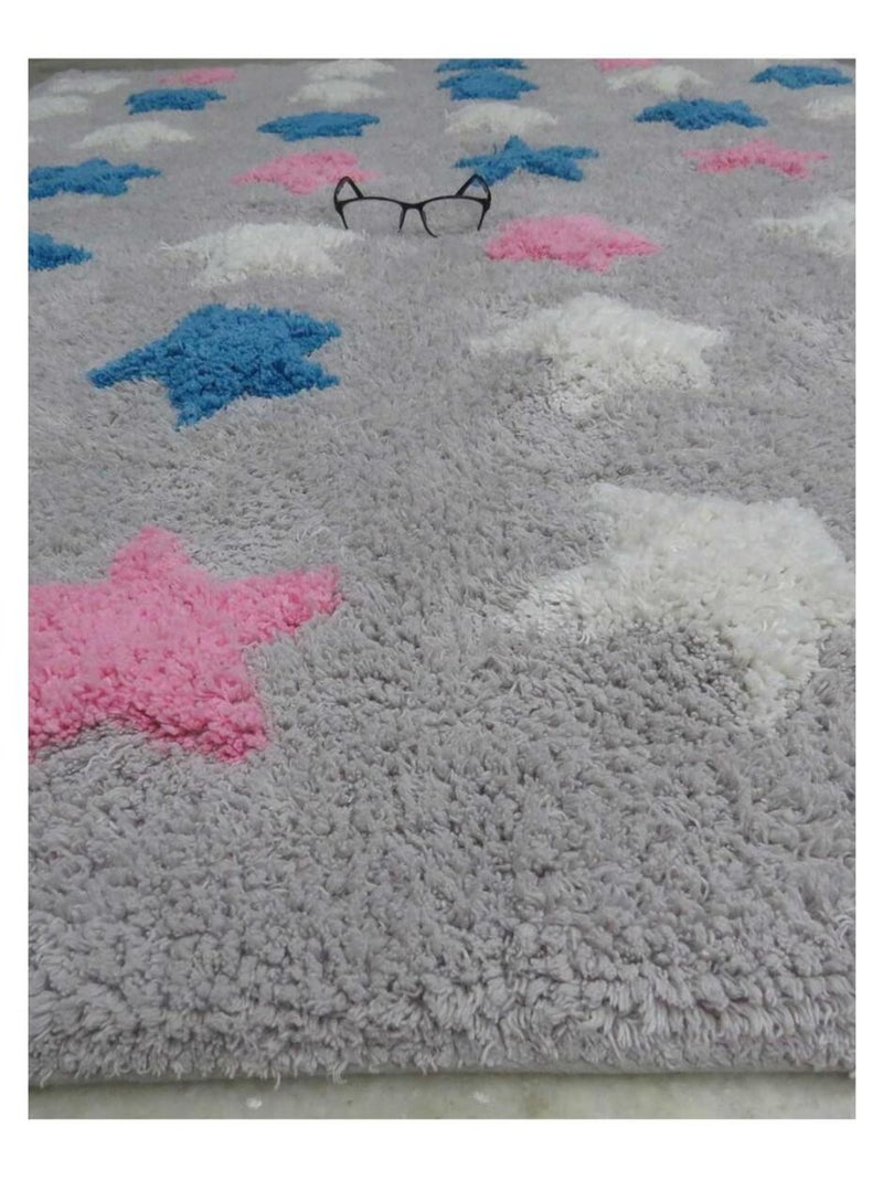 Tapis enfant fait main en coton CETOIL Multicolore - Kiabi