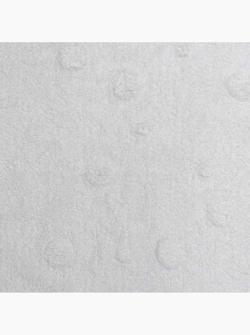 Tapis enfant fait main en coton CORONDA Blanc - Kiabi