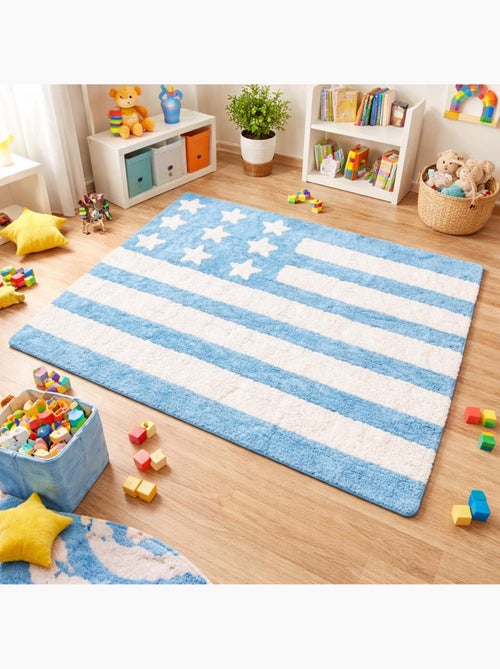 Tapis enfant fait main en coton DRAPA - Kiabi