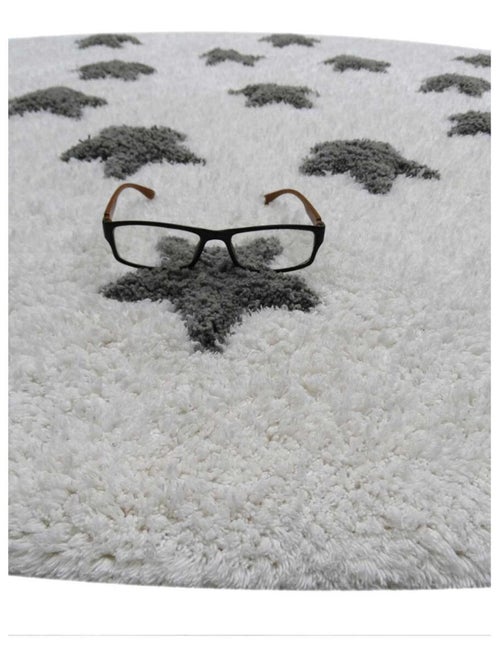 Tapis enfant fait main en coton ETOILE - Kiabi