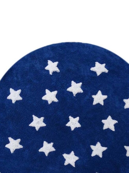 Tapis enfant fait main en coton ETOILE - Kiabi