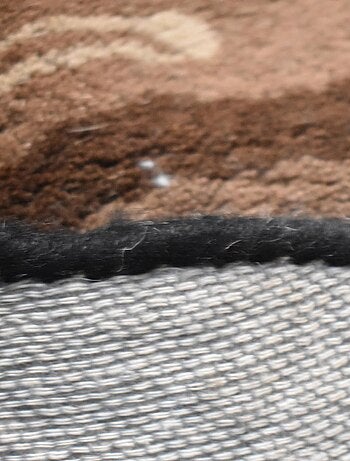 Tapis enfant fait main en laine motif animaux DOG