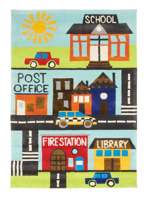 Tapis enfant fait main motif fresque NOSTRADOU - Kiabi