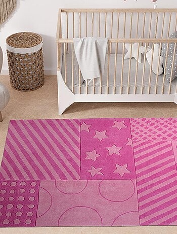 Tapis enfant fait main STATRIPE