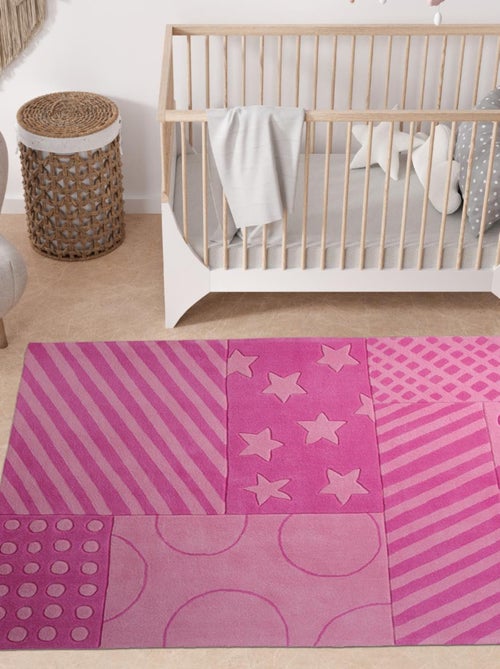 Tapis enfant fait main STATRIPE - Kiabi