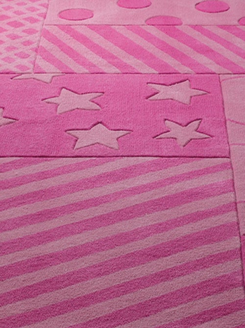 Tapis enfant fait main STATRIPE - Kiabi