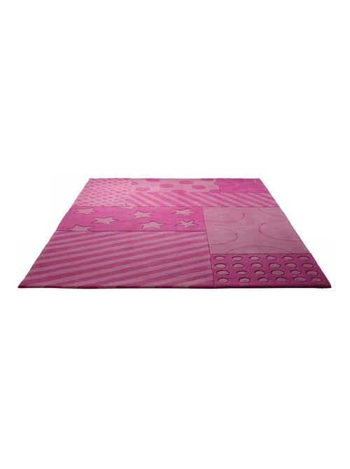 Tapis enfant fait main STATRIPE - Kiabi