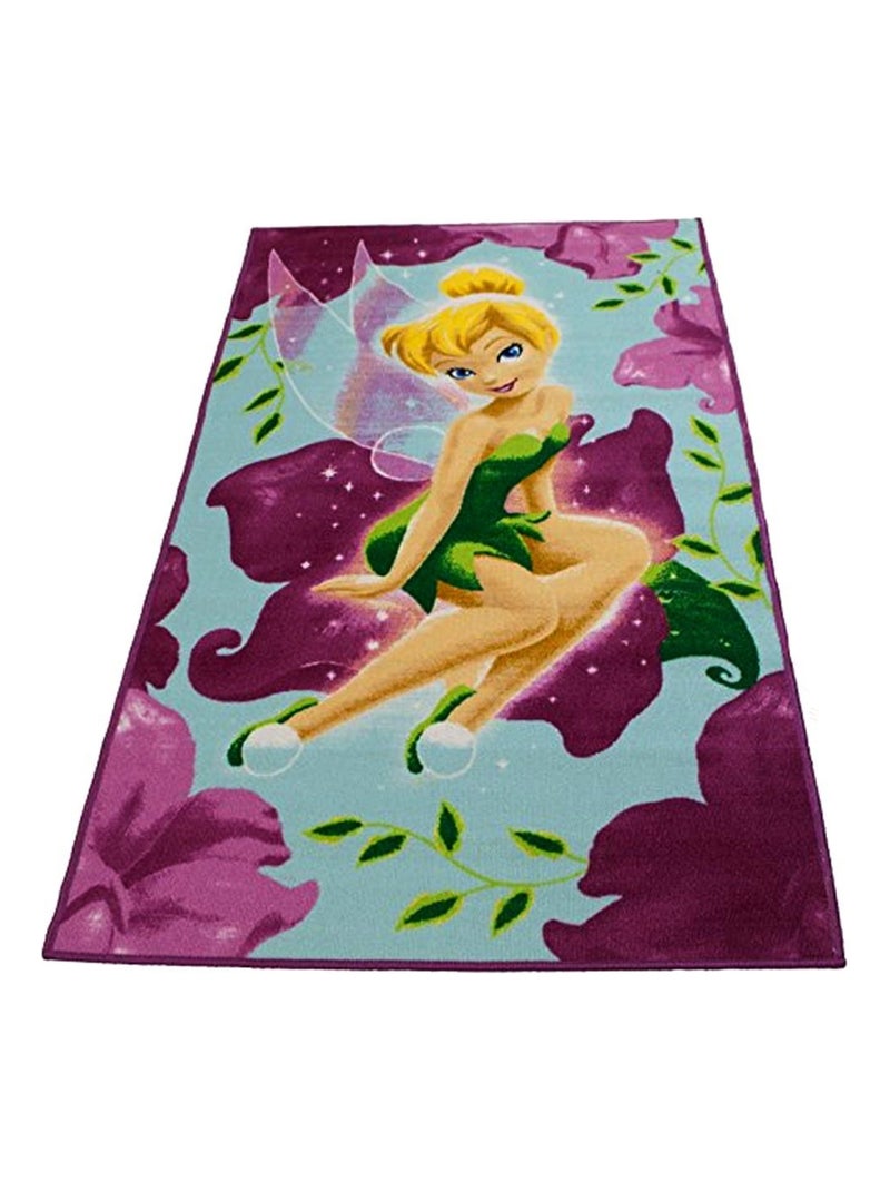 Tapis enfant Fee clochette 140 x 80 cm Disney Multicolore - Kiabi