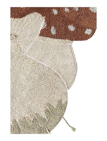 Tapis enfant forme champignon en coton lavable en machine Boletus