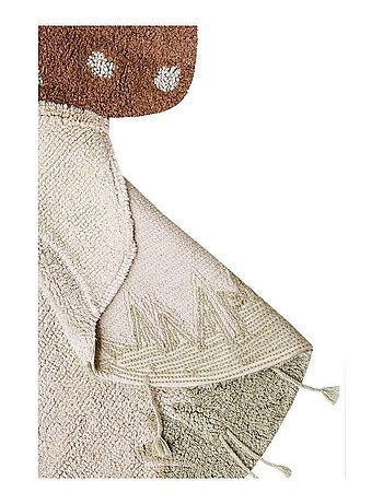 Tapis enfant forme champignon en coton lavable en machine Boletus