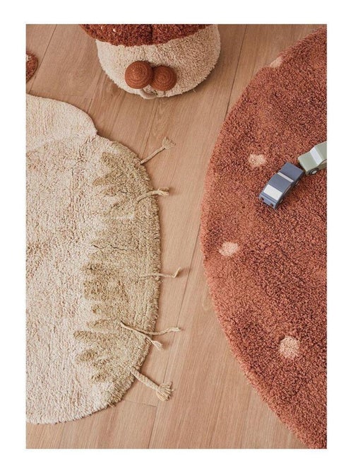 Tapis enfant forme champignon en coton lavable en machine Boletus - Kiabi