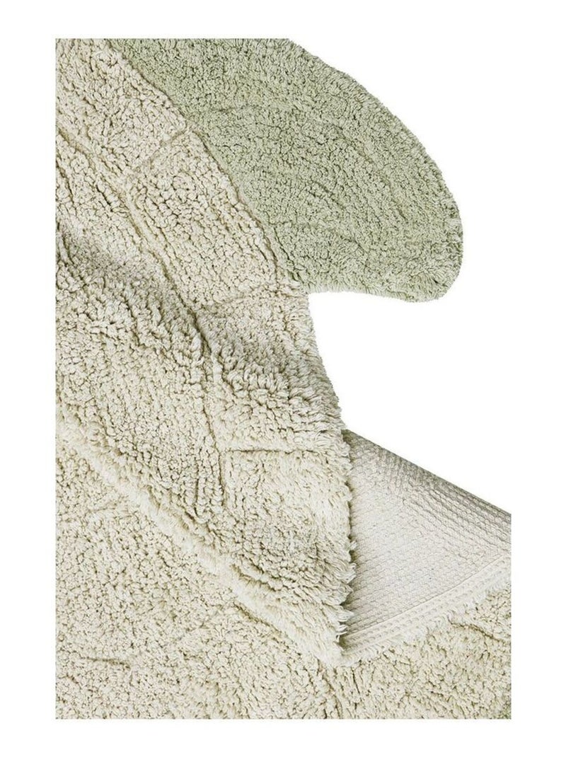 Tapis enfant forme tortue coton lavable en machine Sea Turtle Ecru - Kiabi