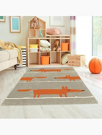 Tapis enfant FOX en laine Fait main