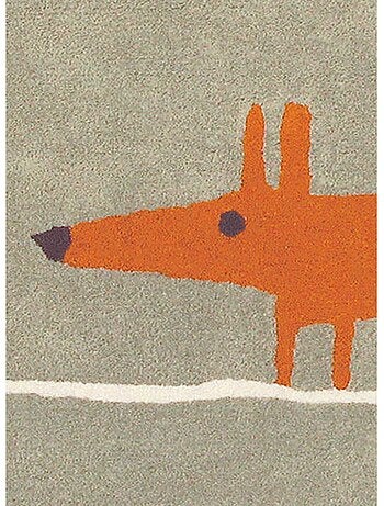 Tapis enfant FOX en laine Fait main