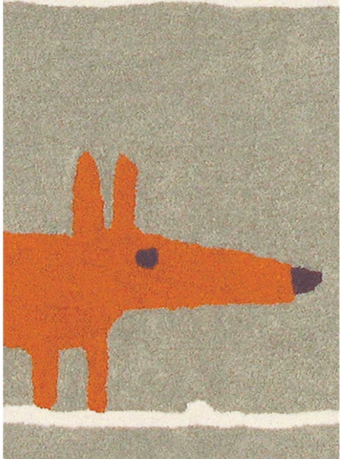 Tapis enfant FOX en laine Fait main - Kiabi