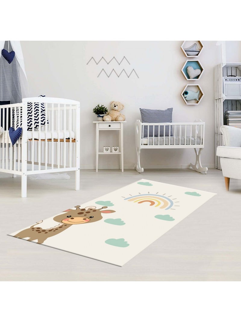 Tapis Enfant GIRAFE Beige - Kiabi