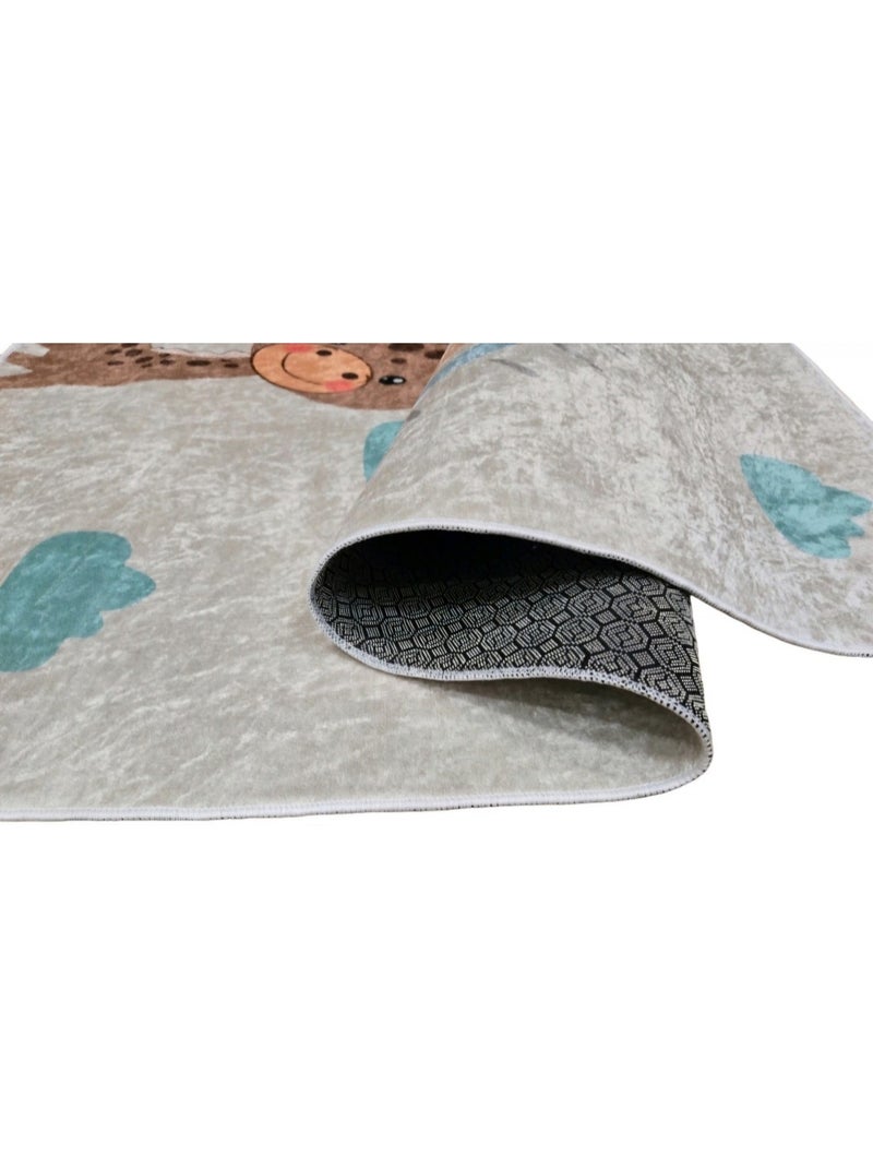 Tapis Enfant GIRAFE Beige - Kiabi