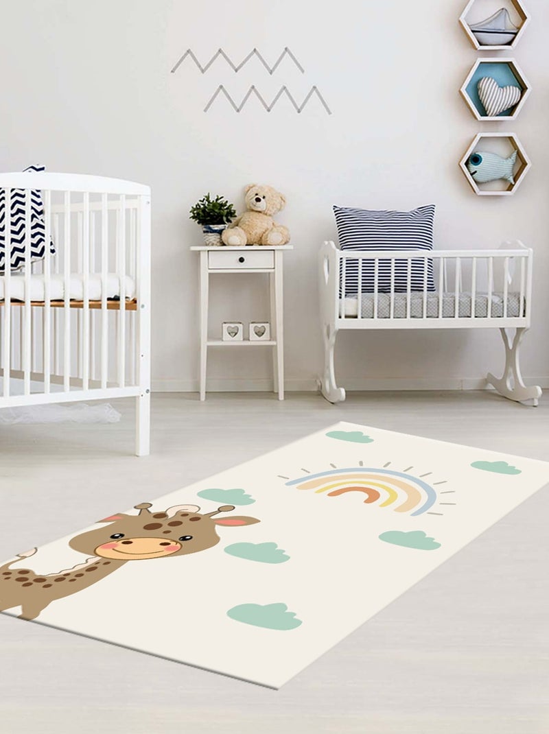 Tapis Enfant GIRAFE Beige - Kiabi