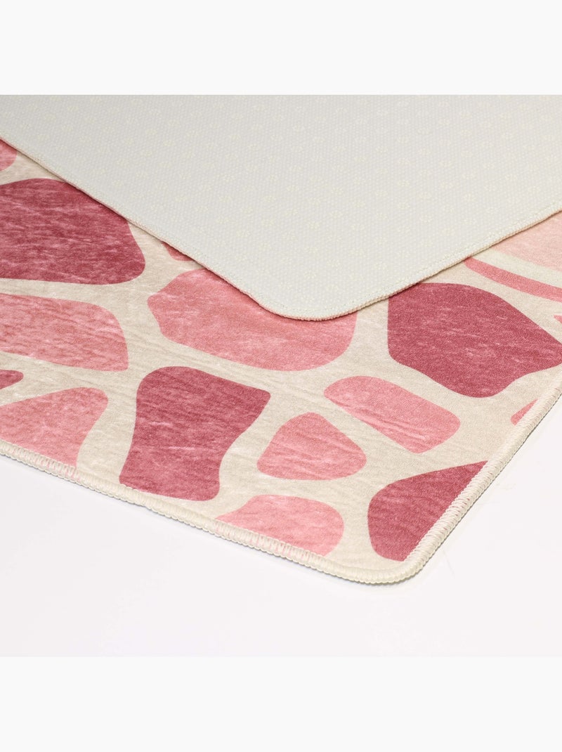 Tapis Enfant GIRAFE Rose - Kiabi