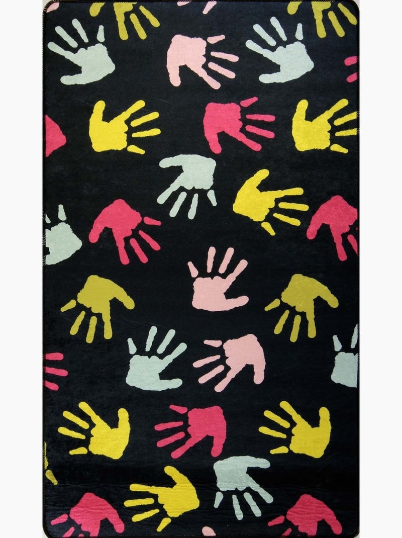 Tapis Enfant HAND Noir Noir - Kiabi