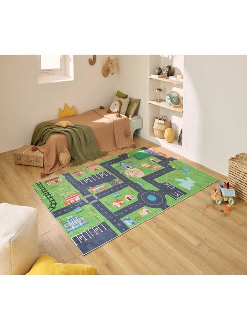 Tapis enfant Happy - Motif circuit - Kiabi Tapis enfant Happy - Motif circuit - Kiabi