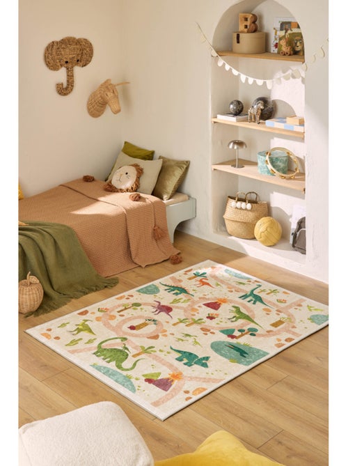 Tapis enfant Happy Dinosaure - Kiabi Tapis enfant Happy Dinosaure - Kiabi