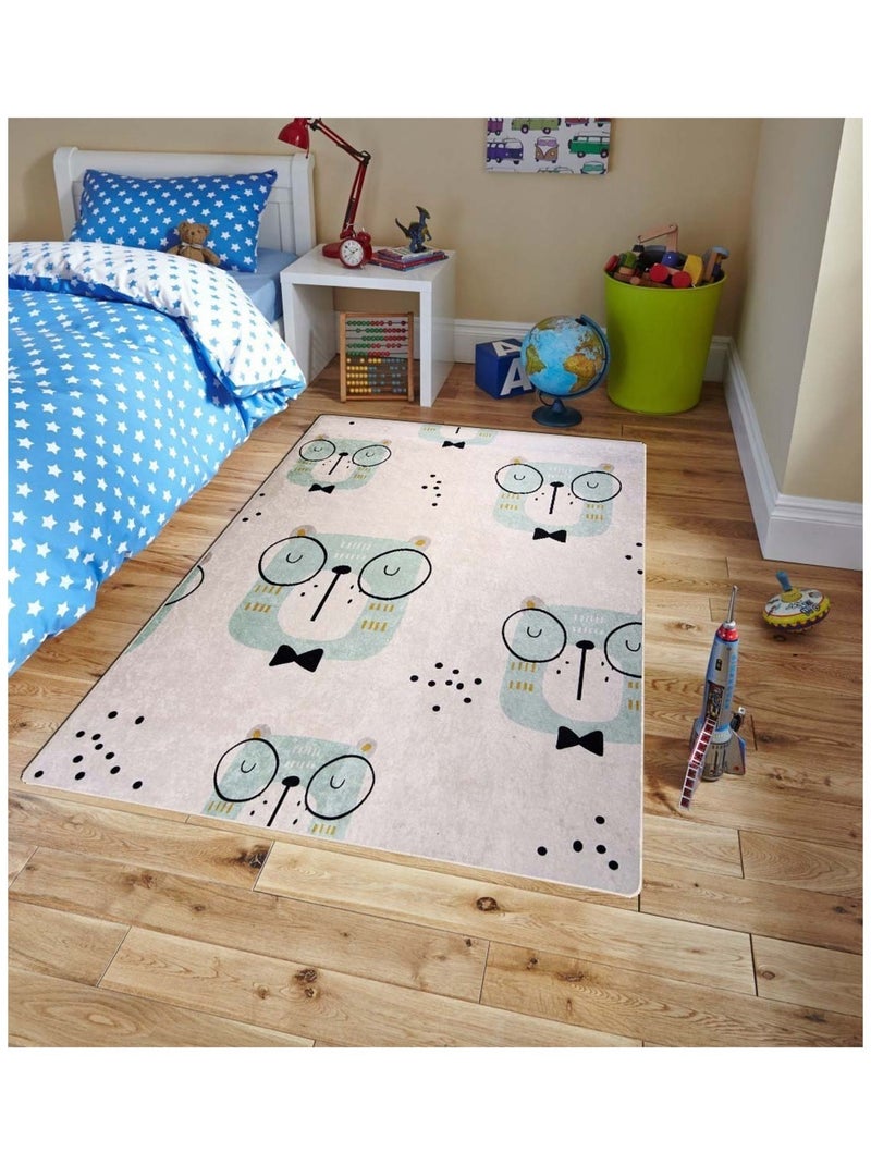 Tapis Enfant Hibou Blanc - Kiabi