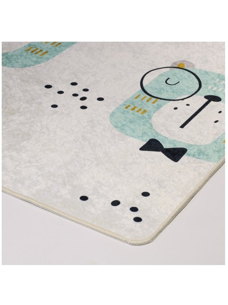 Tapis Enfant Hibou Blanc - Kiabi