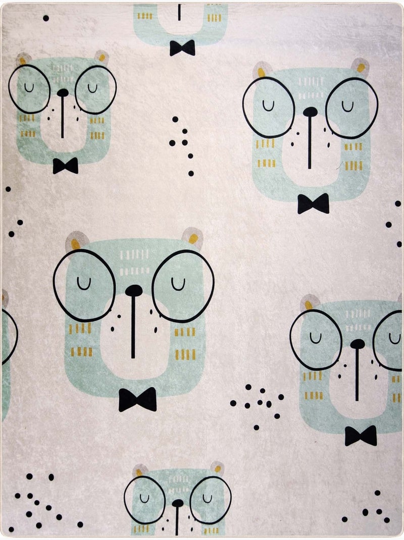 Tapis Enfant Hibou Blanc - Kiabi