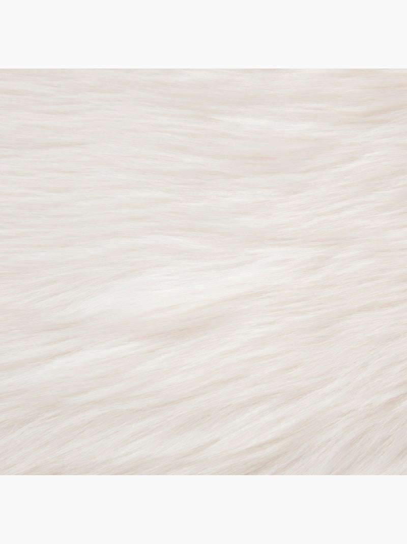 Tapis enfant imitation imitation fourrure LIMEO Blanc - Kiabi