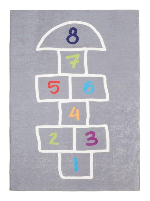 Tapis enfant IMPNUM 22 en polyester doux et soyeux Lavable 30° - Kiabi