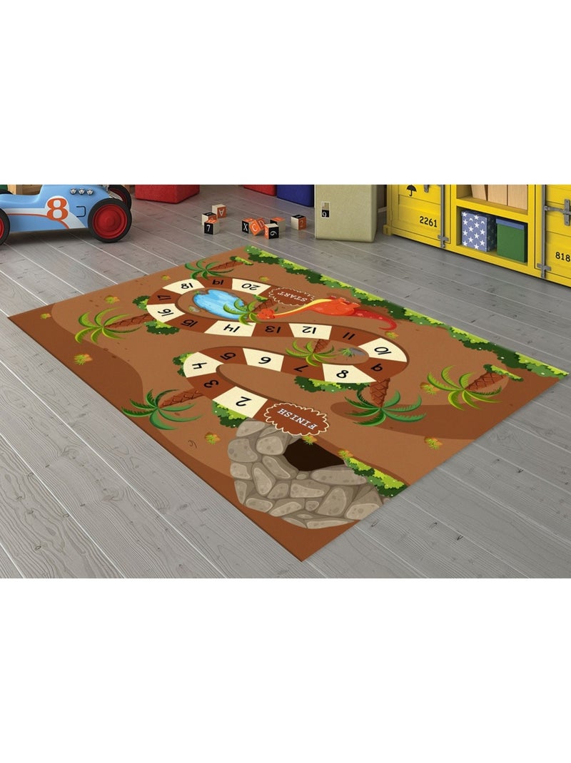 Tapis Enfant Jeu Marron - Kiabi