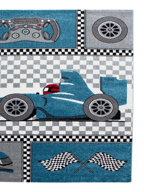 Tapis enfant KID'S RACE en polypropylène doux et soyeux OEKO TEX® - Kiabi