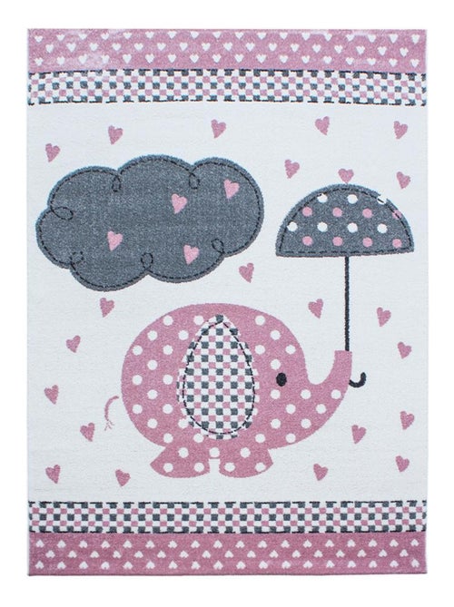 Tapis enfant KID'S RAIN en polypropylène doux et soyeux OEKO TEX® - Kiabi