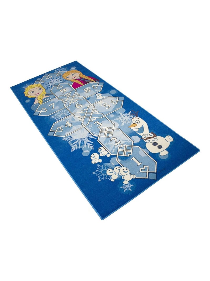 Tapis enfant La Reine des Neiges 95 x 200 cm Marelle Disney Multicolore - Kiabi