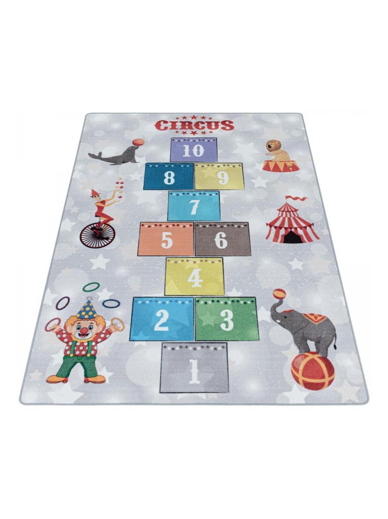 Tapis enfant Lavable 30° CIRCU G Gris - Kiabi