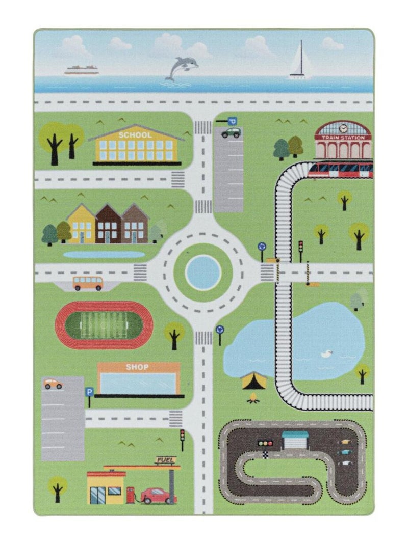 Tapis enfant Lavable 30° CIRPLAY Vert - Kiabi