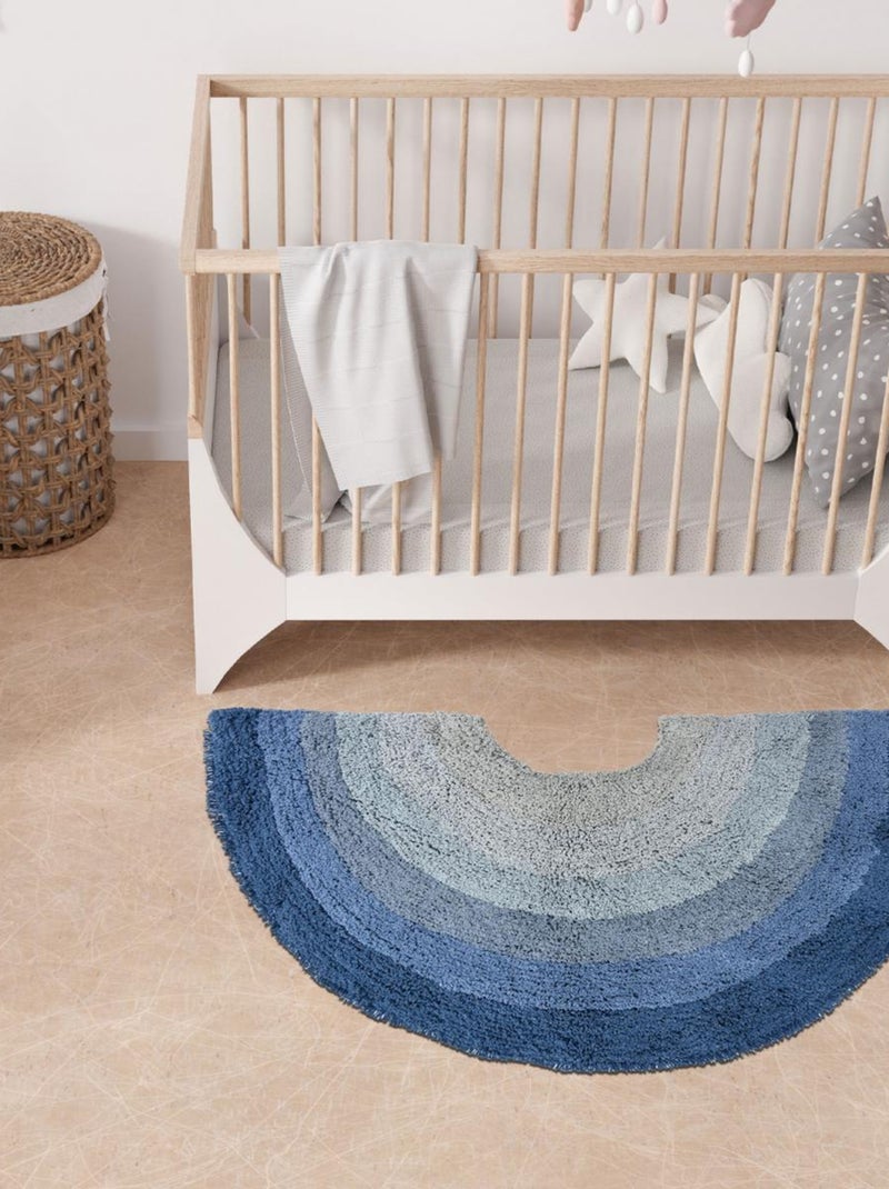 Tapis enfant Lavable 30° en coton ARKENSYEL Bleu - Kiabi