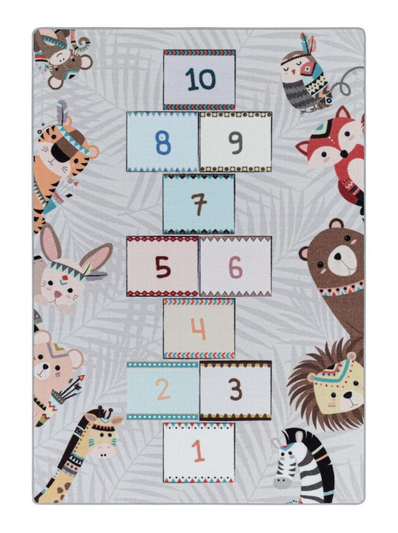 Tapis enfant Lavable 30° HUSPLAY Gris - Kiabi