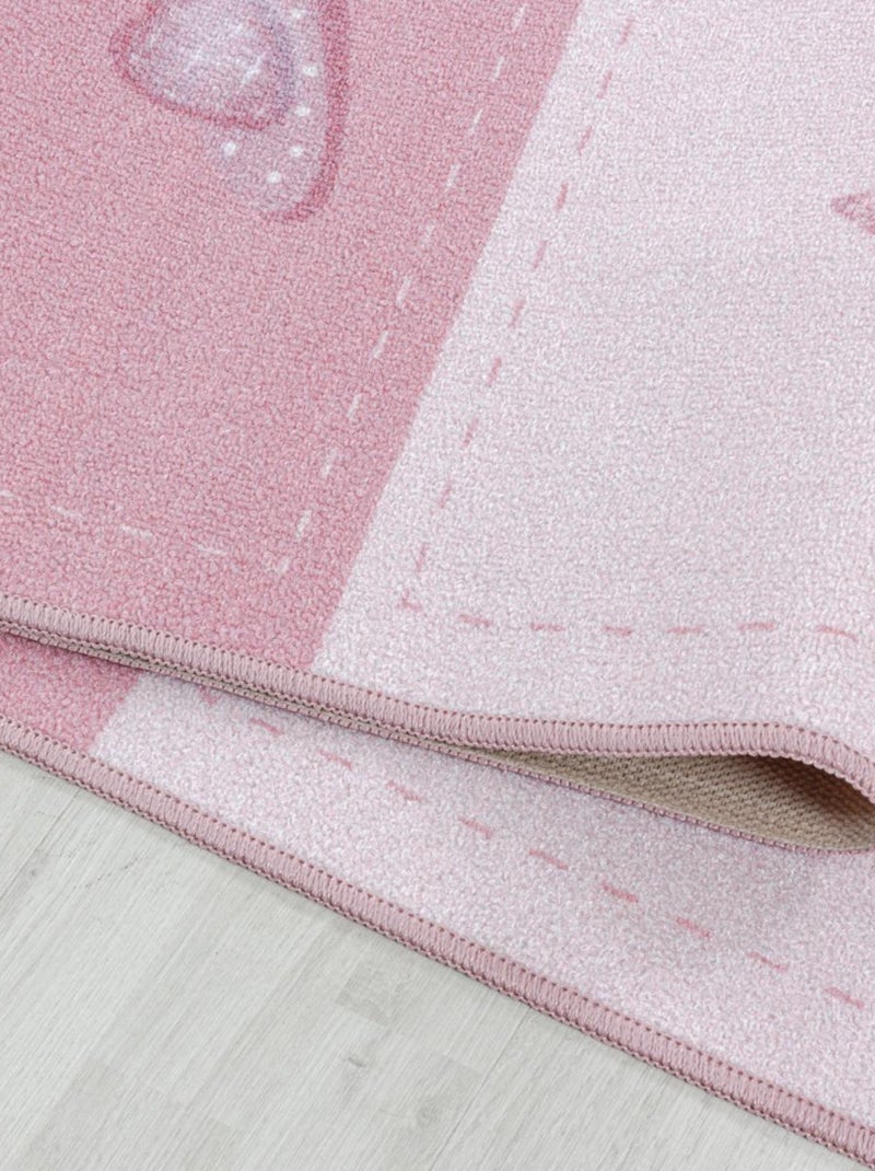 Tapis enfant Lavable 30° ROSEKA Rose - Kiabi
