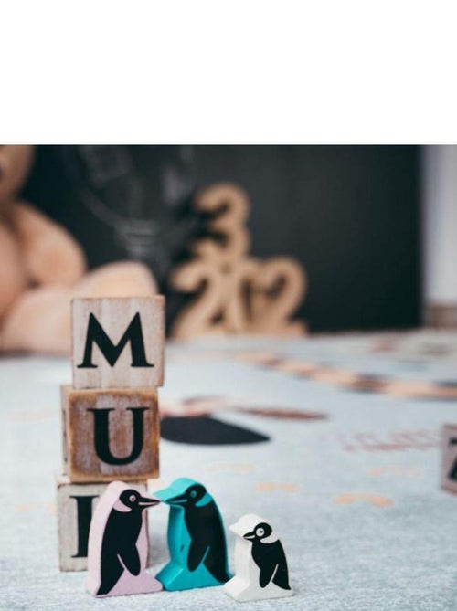 Tapis enfant lavable en machine multicolore plat Momo - Kiabi