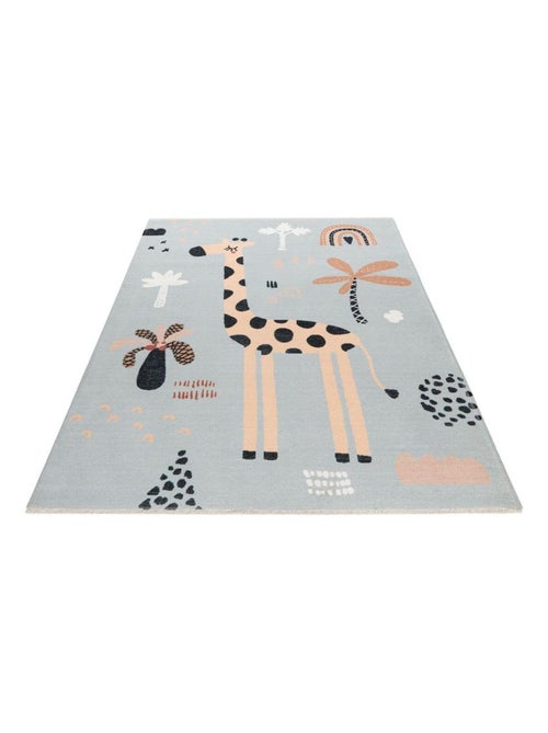 Tapis enfant lavable en machine multicolore plat Momo - Kiabi