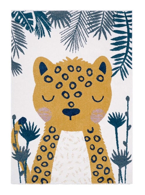 Tapis Enfant Léopard Sören en polypropylène - Kiabi