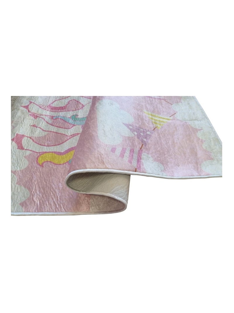 Tapis Enfant Licorne Rose - Kiabi