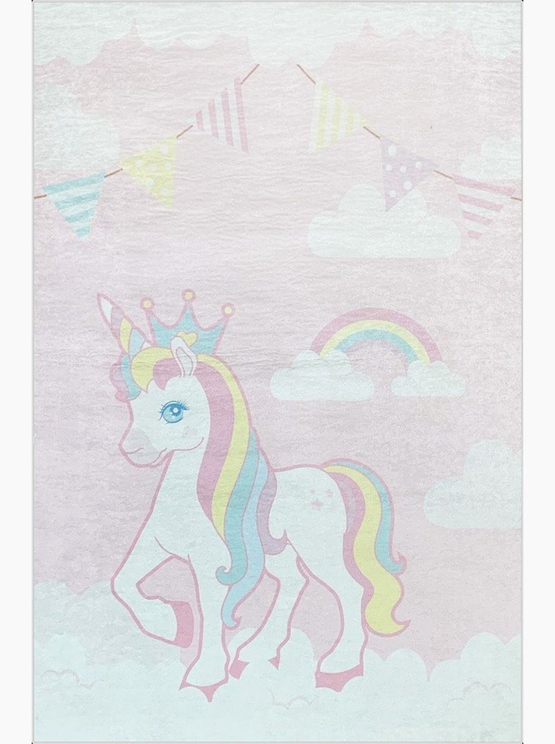 Tapis Enfant Licorne Rose - Kiabi